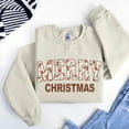 thumbnail image 1 of Merry Christmas Sweatshirt Matching Family Holiday Sweaters, Retro Merry Crewneck, Xmas Gift, 1 of 5