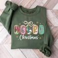 thumbnail image 1 of Merry Christmas Sweatshirt: Womens Holiday Gift, Xmas Shirt, 1 of 5