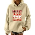 thumbnail image 1 of Merry Christmas Sweatshirt for Women Gnome Graphic Pullover Oversized Long Sleeve Hoodies Holiday Xmas Graphic Tops on Womens Sweatshirt, 1 of 6