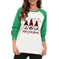 thumbnail image 1 of Merry Christmas Sweatshirts For Women Gnomes Funny Sweatshirt Cute Long Sleeve Holiday Tree Top, 1 of 5