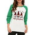 thumbnail image 1 of Merry Christmas Sweatshirts For Women Gnomes Funny Sweatshirt Cute Long Sleeve Xmas Holiday Tree Graphic Pullover Top, Green 2 - 2XL, 1 of 8