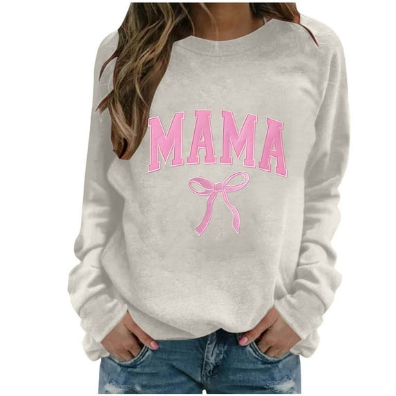 Merry Christmas Sweatshirts Womens Crewneck Christmas Printed Shirts Loose Long Sleeve Blouses Casual Xmas Sweatshirt Holiday Party Pullover Sweater Tops L
