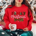 thumbnail image 1 of Merry Christmas Sweatshirts Womens Crewneck Christmas Printed Shirts Loose Long Sleeve Blouses Casual Xmas Sweatshirt Holiday Party Pullover Sweater Tops XL, 1 of 8