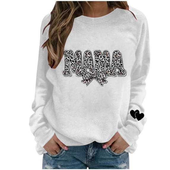 Merry Christmas Sweatshirts Womens Crewneck Christmas Printed Shirts Loose Long Sleeve Blouses Casual Xmas Sweatshirt Holiday Party Pullover Sweater Tops XXL