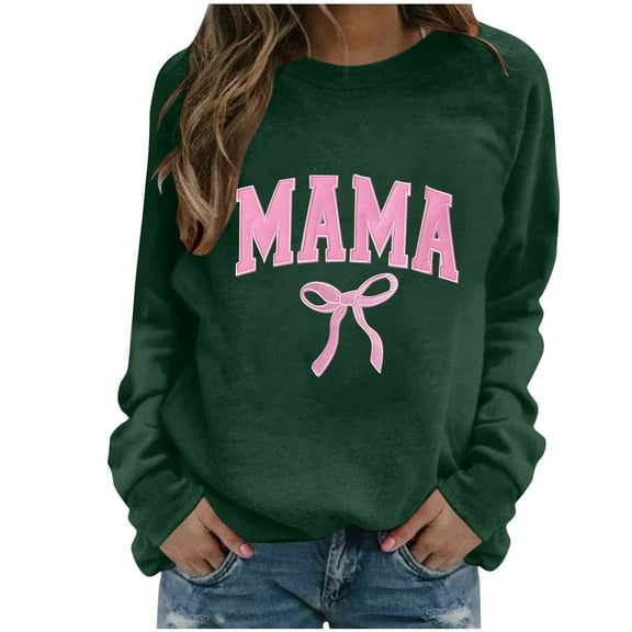 Merry Christmas Sweatshirts Womens Crewneck Christmas Printed Shirts Loose Long Sleeve Blouses Casual Xmas Sweatshirt Holiday Party Pullover Sweater Tops M