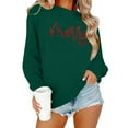 thumbnail image 1 of Merry Christmas Sweatshirts for Women Vintage Christmas Tree Graphic Shirt Xmas Holiday Casual Long Sleeve Pullovers, 1 of 7