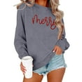 thumbnail image 1 of Merry Christmas Sweatshirts for Women Vintage Christmas Tree Graphic Shirt Xmas Holiday Casual Long Sleeve Pullovers, 1 of 3