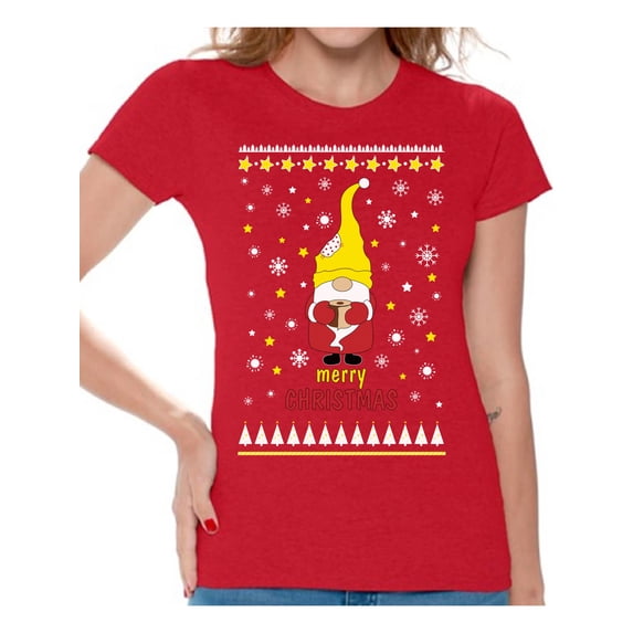Merry Christmas T Shirts Happy Holidays T Shirt for Girlfriend Mom Wife Santa Top Xmas Gifts Xmas 2020 Outfit Funny Santa Shirt for Women Christmas Tee for Her Toilet Paper T-Shirt