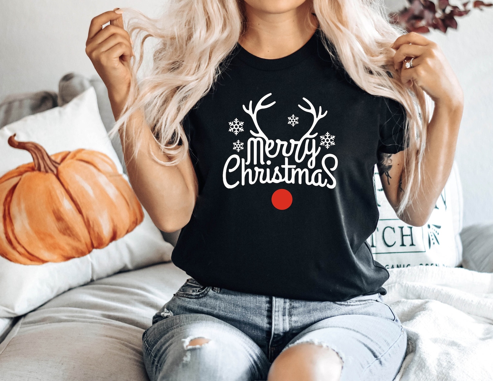 Merry Christmas T shirt Reindeer Christmas T Shirt Elf outfit Elf Costume Xmas Family Gift Santa Christmas Tree