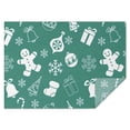 thumbnail image 1 of Merry Christmas Table Cloth Waterproof Spillproof Tablecolths Table Covers Snowman Snowflake Silver Table Cloths for Christmas Party Decorations Favors Rectangle,60x84inches, 1 of 5