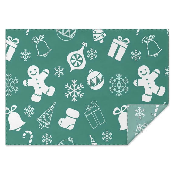 Merry Christmas Table Cloth Waterproof Spillproof Tablecolths Table Covers Snowman Snowflake Silver Table Cloths for Christmas Party Decorations Favors Rectangle,60x84inches