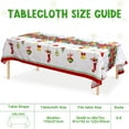 thumbnail image 1 of Merry Christmas Tablecloth, 60 x 84 Inch Fabric Christmas Tree Balls Table Cover Rectangle Xmas Bells Table Cloth for Merry Christmas Holiday Party Decorations Supplies, 1 of 6