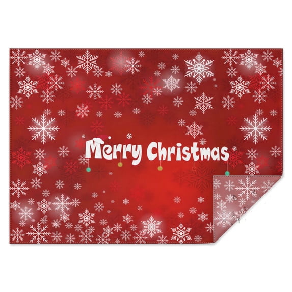 Merry Christmas Tablecloth Waterproof Spillproof Tablecolths Table Covers Farmhouse Xmas Covered Snow Tablecloth for Christmas Birthday Wedding Graduation Rectangle,60x84inches