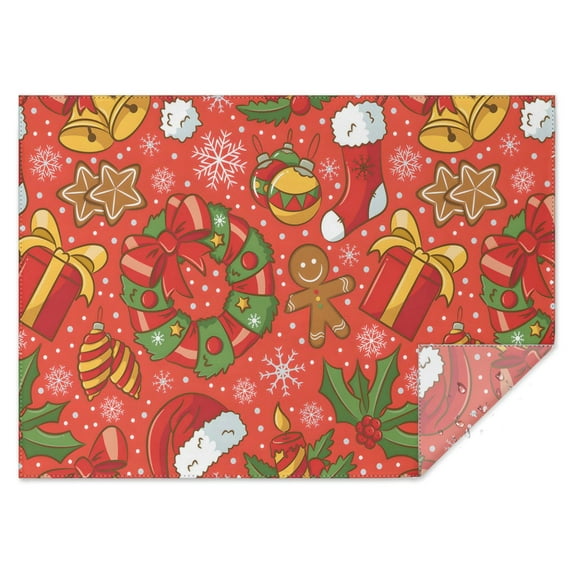 Merry Christmas Tablecloth Wrinkle Resistant Washable Tablecolths Table Covers Winter Snowflake Tablecloth for Christmas Birthday Wedding Graduation Rectangle,60x84inches