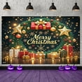 thumbnail image 1 of Merry Christmas Theme Background Banner Christmas Party Decoration Xmas Santa Claus Backdrop Supplies Photo Shoot Props, 1 of 9