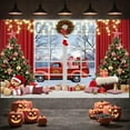 thumbnail image 1 of Merry Christmas Theme Background Banner Christmas Party Decoration Xmas Santa Claus Backdrop Supplies Photo Shoot Props, 1 of 9