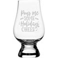 thumbnail image 1 of Merry Christmas Themed Glencairn Crystal Whisky Glass Pour Me Some Holiday Cheer, 1 of 1