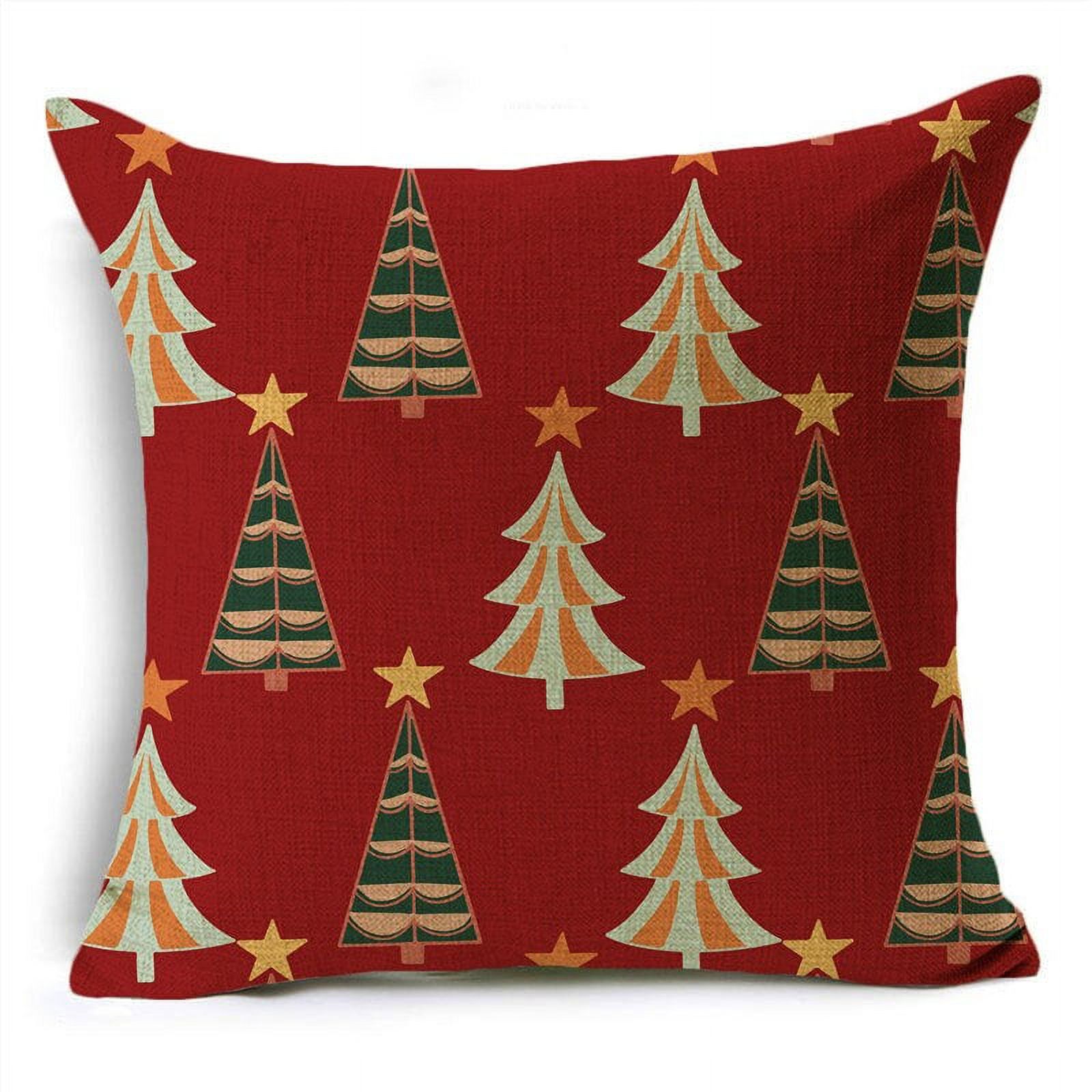 Merry Christmas Throw Pillow Covers 40/45/50cm Ornament Balls Holly