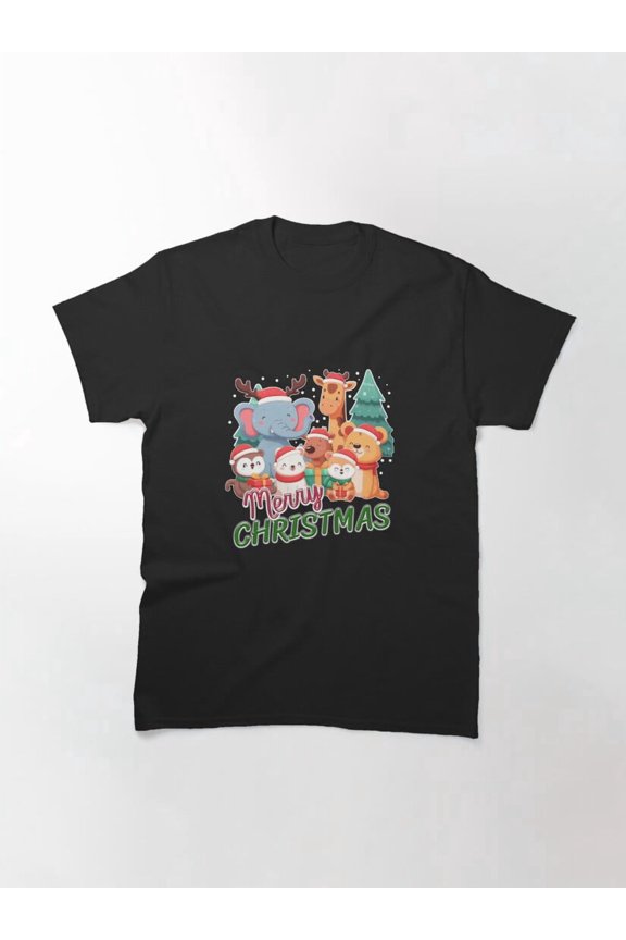 Merry Christmas To All Animals Send Gifts Holiday Unisex T-Shirt up to Size 5XL