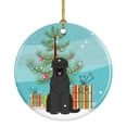 thumbnail image 1 of Merry Christmas Tree Black Russian Terrier Ceramic Ornament, 1 of 3