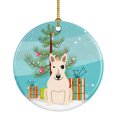 thumbnail image 1 of Merry Christmas Tree Bull Terrier White Ceramic Ornament, 1 of 3