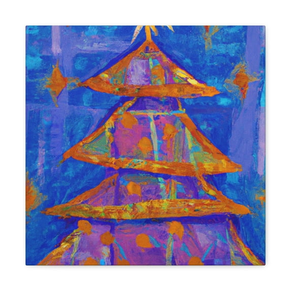 Merry Christmas Tree - Canvas