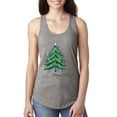 thumbnail image 1 of Merry Christmas Tree Christmas Ladies Racerback Tank Top, Heather Grey, Small, 1 of 3