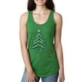 thumbnail image 1 of Merry Christmas Tree Christmas Ladies Racerback Tank Top, Kelly, Medium, 1 of 3