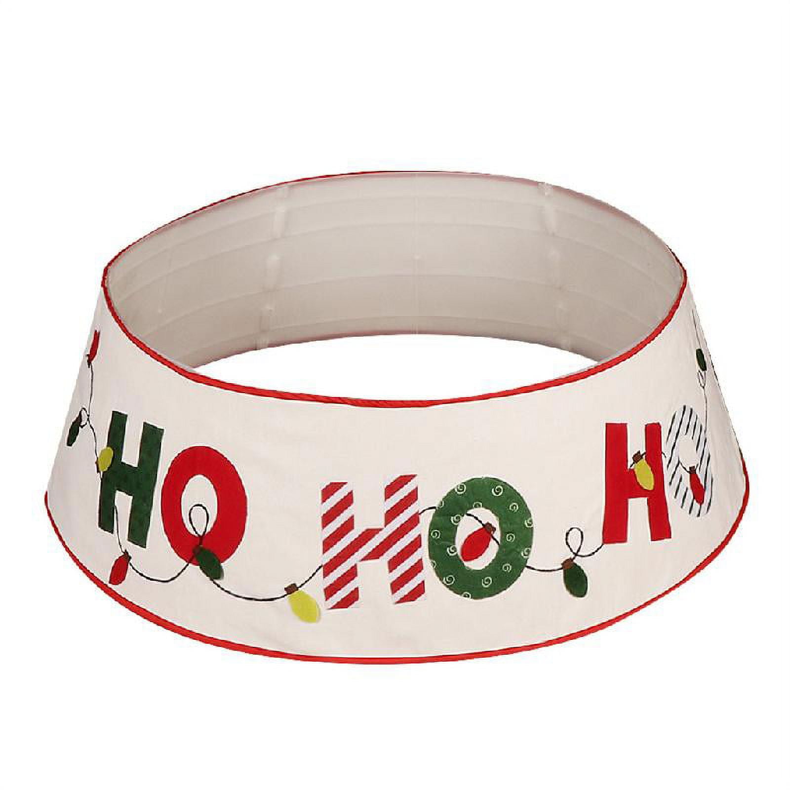 Merry Christmas Tree Collar 30 Inch Ho Ho Ho Xmas Tree Skirt Ring Base