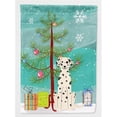 thumbnail image 1 of Merry Christmas Tree Dalmatian Flag Garden Size, 1 of 1