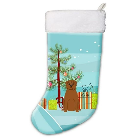 Merry Christmas Tree Dogue De Bourdeaux Christmas Stocking