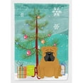 thumbnail image 1 of Merry Christmas Tree English Bulldog Red Flag Canvas House Size, 1 of 1