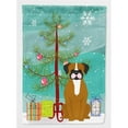 thumbnail image 1 of Merry Christmas Tree Flashy Fawn Boxer Flag Canvas House Size, 1 of 1