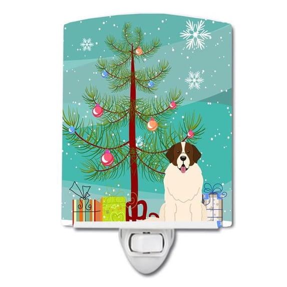 Merry Christmas Tree Moscow Watchdog Ceramic Night Light