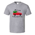 thumbnail image 1 of Merry Christmas Tree Pickup Truck Tee Holiday Tshirt Great Yuletide T Shirt, 1 of 1