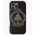 thumbnail image 1 of Merry Christmas Tree Round Art Holiday Phone Case for iPhone 16 15 14 13 12 11 Pro Max, 1 of 2