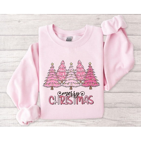 Merry Christmas Tree Sweatshirt, Merry Christmas Sweatshirt, Merry Christmas Retro Tree Sweatshirt