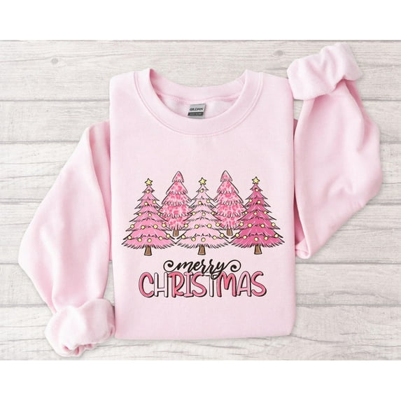 Merry Christmas Tree Sweatshirt, Merry Christmas Sweatshirt, Merry Christmas Retro Tree Sweatshirt