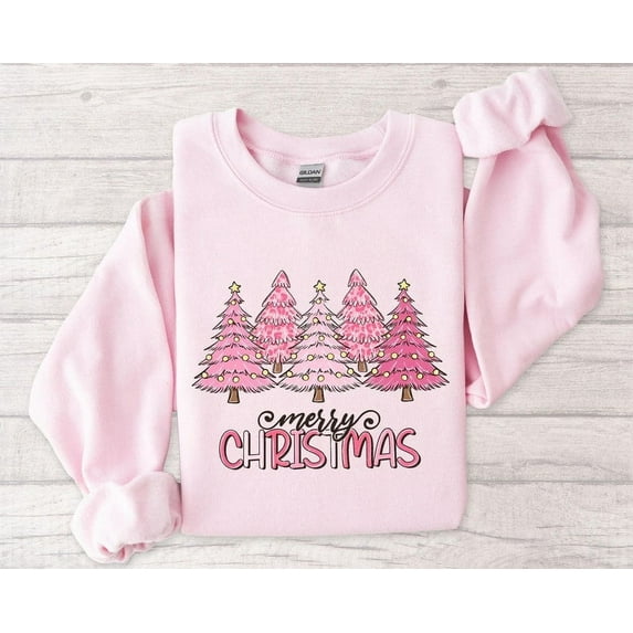 Merry Christmas Tree Sweatshirt, Merry Christmas Sweatshirt, Merry Christmas Retro Tree Sweatshirt