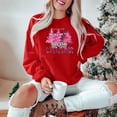 thumbnail image 1 of Merry Christmas Tree Sweatshirts for Women Graphic Crewneck Oversized Sweater Cotton Tops Printed Long Sleeve (Large, Red 01), 1 of 6
