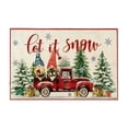 thumbnail image 1 of Merry Christmas Tree Welcome Doormat, Winter Christmas Low-Profile Non-Slip Decorative Mat for Indoor OutdoorBuffalo Plaid Door mat, 1 of 6
