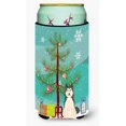 thumbnail image 1 of Merry Christmas Tree West Siberian Laika Spitz Tall Boy Beverage Insulator Hugger, 1 of 1