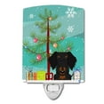 thumbnail image 1 of Merry Christmas Tree Wire Haired Dachshund Black Tan Ceramic Night Light, 1 of 2