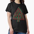 thumbnail image 1 of Merry Christmas Tree With Ornaments And A Star Simple Holiday - USA Printed G15709 Unisex T-Shirt, Up to Size 5XL, 1 of 2