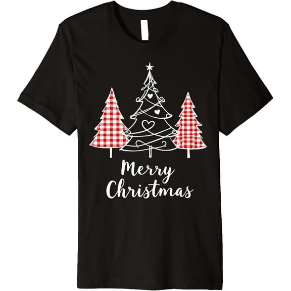 Merry Christmas Tree Xmas Party Christmas Eve Family Tee Premium T-Shirt