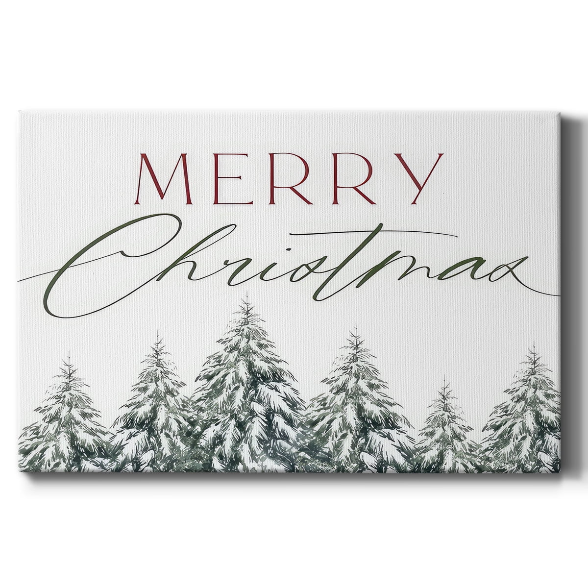 Merry Christmas Trees- Gallery Wrapped Canvas