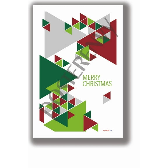 Merry Christmas Triangles- New Poster