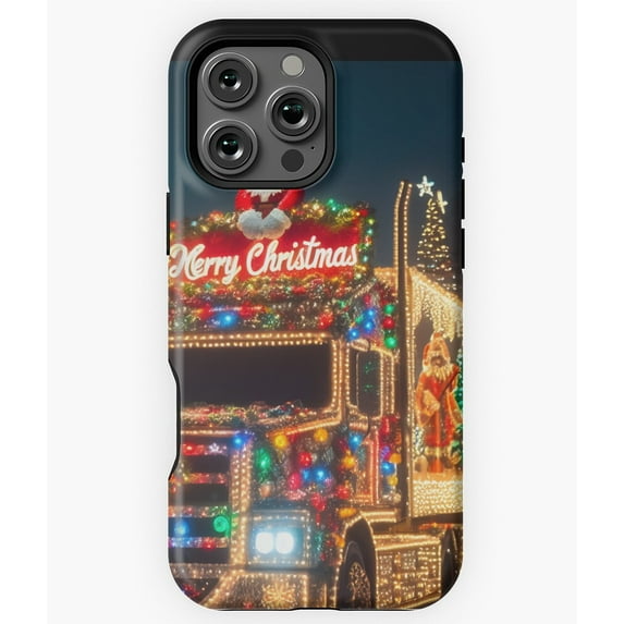 Merry Christmas Truck Holiday Vintage Phone Case for iPhone 16 15 14 13 12 11 Pro Max