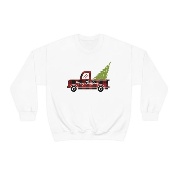 Merry Christmas Truck Unisex Crewneck Sweatshirt