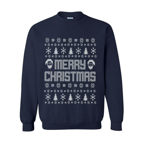 Merry Christmas Ugly Holiday Sweatshirt Crewneck Sweatshirt